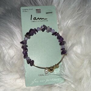 🆕 “I AM”- Amethyst [Limited Edition] SemiPrecious Stones Bracelet w. Charms 💜
